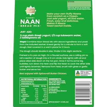 Spicecraft Gourmet Naan Bread Mix 365g