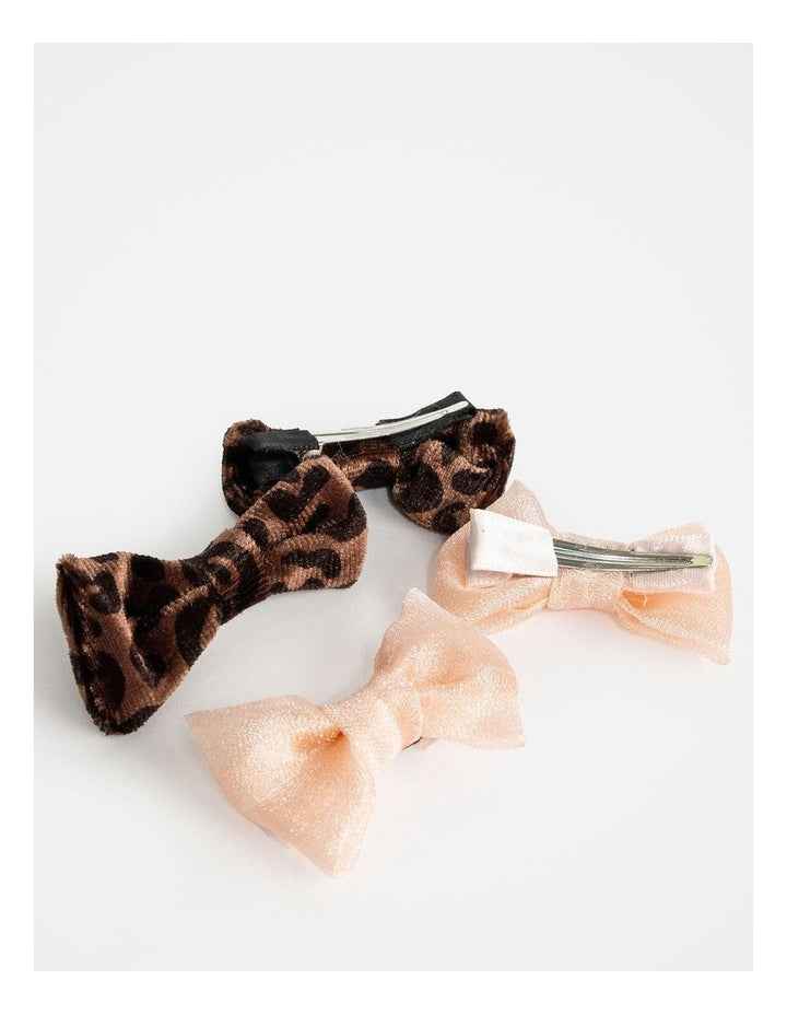 Wishes Bow Hair Clip Set of 4