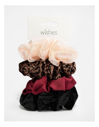 Wishes Fashion Scrunchie Set of 4