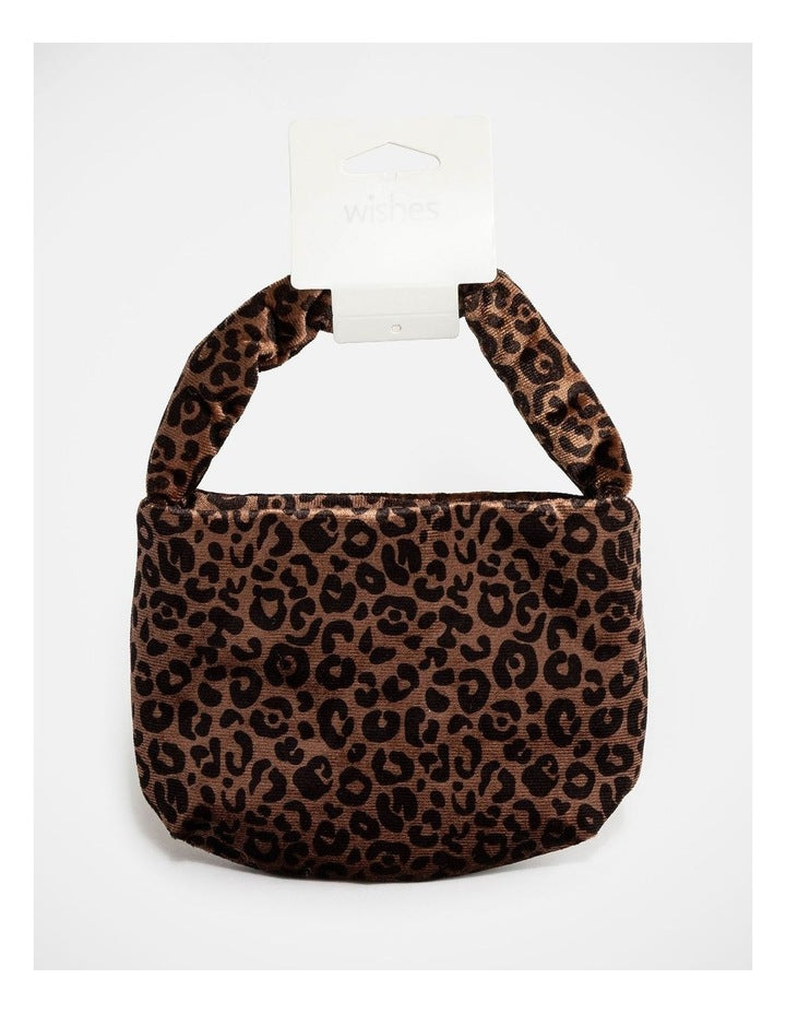 Wishes Leopard Print Shoulder Bag