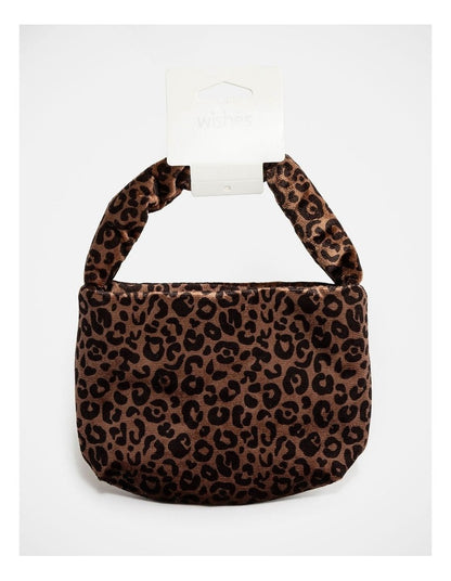 Wishes Leopard Print Shoulder Bag