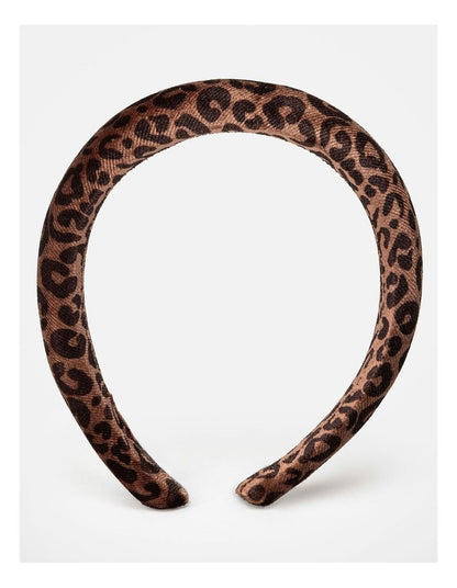 Wishes Leopard Print Padded Headband