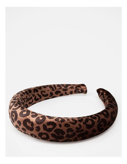 Wishes Leopard Print Padded Headband