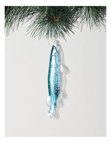 Eucalyptus Sardine Ornament in Blue: 15cm