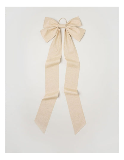 Eucalyptus Oversized Bow Tree Topper in Brown: 165cm