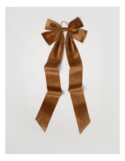 Harvest Oversized Bow Tree Topper in Bronze: 165cm