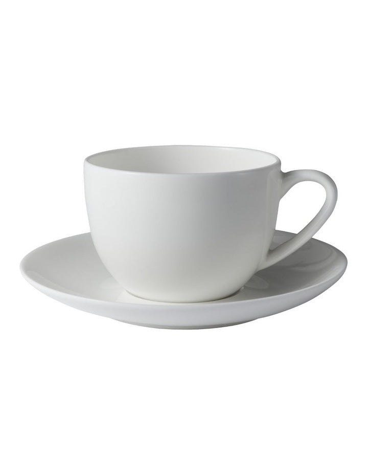Cashmere Round Demi Cup And Saucer 100ml in White