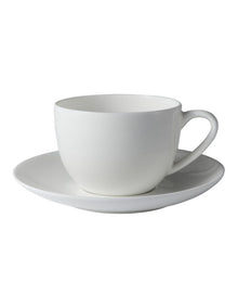 Cashmere Round Demi Cup And Saucer 100ml in White