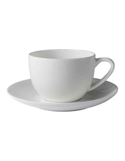 Cashmere Round Demi Cup And Saucer 100ml in White