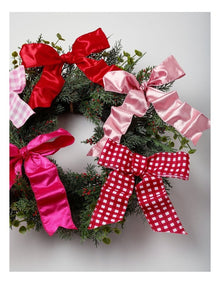 Nostalgia Christmas Wreath with Bows in Multicolour: 50cm