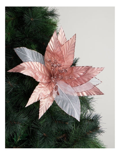 Luxe Fabric Flower Pick in Pink: 45cm