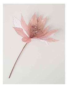 Luxe Fabric Flower Pick in Pink: 45cm