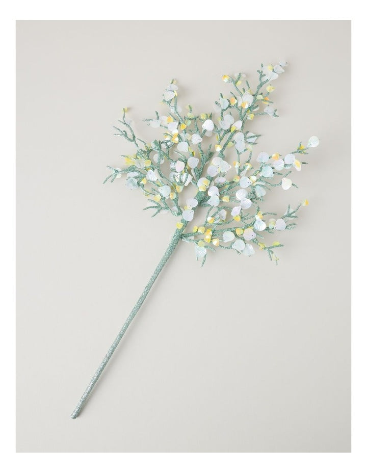 Eucalyptus Glitter Shell Pick in Multi: 65cm