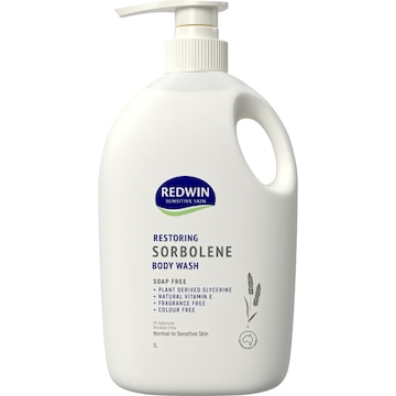 Redwin Sensitive Skin Restoring Sorbolene Soap Free Body Wash 1L