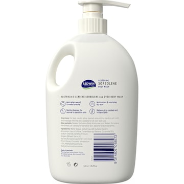 Redwin Sensitive Skin Restoring Sorbolene Soap Free Body Wash 1L