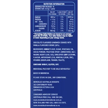 Oreo Mini Cookies Original Bags 10 pack 204g
