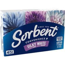 Sorbent Facial Tissues 4ply Pocket Pack 6 Pack