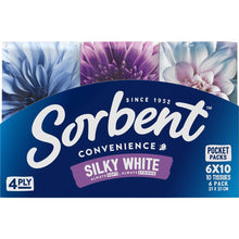 Sorbent Facial Tissues 4ply Pocket Pack 6 Pack