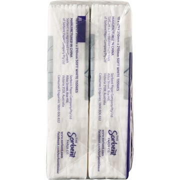 Sorbent Facial Tissues 4Ply Pocket 6 pack