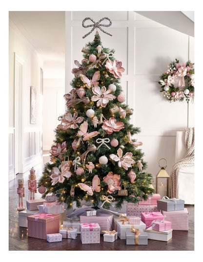 Luxe Fabric Magnolia Pick in Pink: 50cm