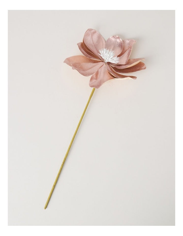 Luxe Fabric Magnolia Pick in Pink: 50cm
