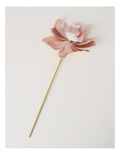 Luxe Fabric Magnolia Pick in Pink: 50cm