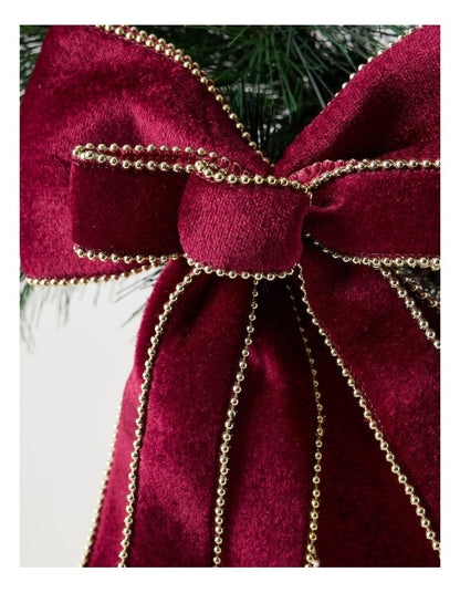 Heirloom Fabric Bow Clip in Red: 25cm
