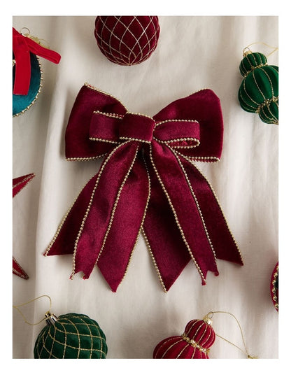 Heirloom Fabric Bow Clip in Red: 25cm