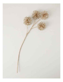 Harvest Glitter Dandelion Pick in Gold: 71cm