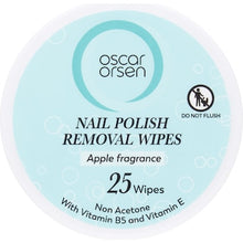 Oscar Orsen Nail Polish Removal Wipes Apple Fragrance 25 pack