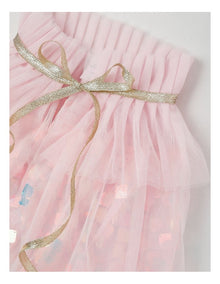 Sequin Crown and Cape Costume Set in Pink