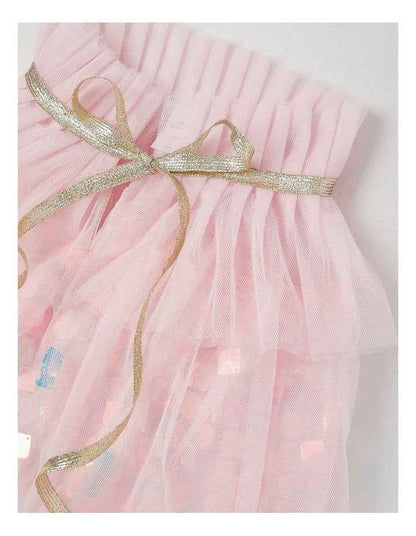 Sequin Crown and Cape Costume Set in Pink