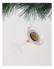 Nostalgia Christmas Plastic Passionfruit Cocktail Ornament in Pink: 10cm