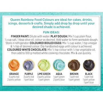 Queen Rainbow Food Colours 4 pack