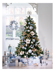 Wooden Oversized Glittered Nutcracker in White: 50cm