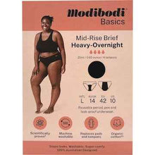 Modibodi Mid Rise Period Underwear Heavy - Overnight Size 14 each