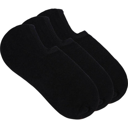 Underworks Ladies No Show Sneaker Socks Size 5-10 Black 3 Pack