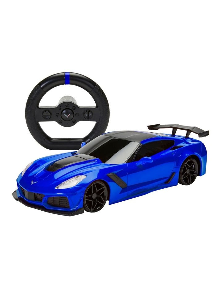 Sharper Image Toy RC Real Drive 1:16 GM Corvette_Blue