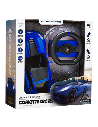 Sharper Image Toy RC Real Drive 1:16 GM Corvette_Blue