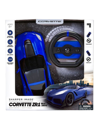 Sharper Image Toy RC Real Drive 1:16 GM Corvette_Blue