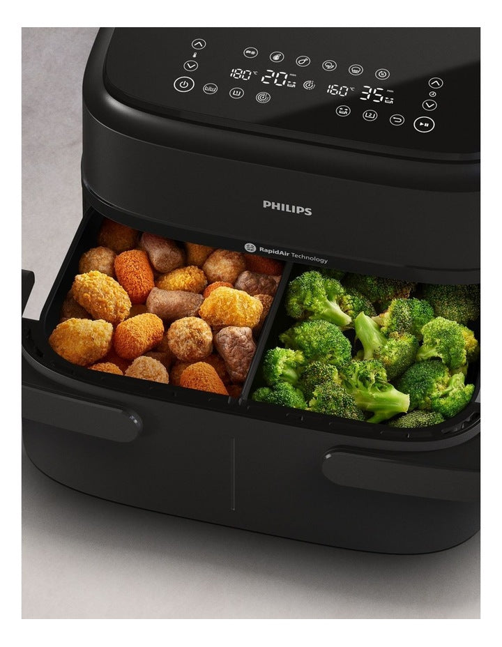1000 Series Flex Basket With Divider Airfryer 7.1L in Black