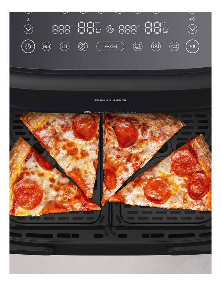 1000 Series Flex Basket With Divider Airfryer 7.1L in Black