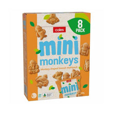 COLES MULTIPACK MINI MONKEY BUTTER BISCUITS 200G