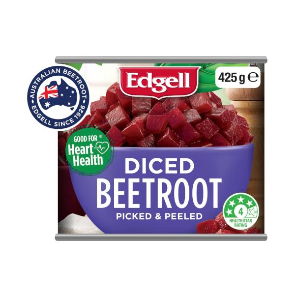 EDGELL AUSTRALIAN GROWN DICED BEETROOT 425G