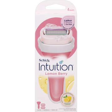 Schick Intuition Lemon Berry Razor & 2 Cartridge Set each