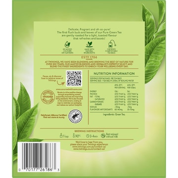 Twinings Pure Green Tea Bags 100 pack