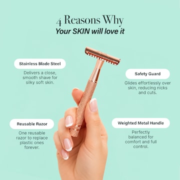 Thanks To Nature Double Edge Safety Razor & Blade each