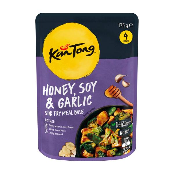KAN TONG HONEY SOY & GARLIC STIR FRY MEAL BASE POUCH 175G