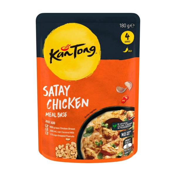 KANTONG COOKING SAUCE 4P:CHICKEN SATAY:.:180 GRAM