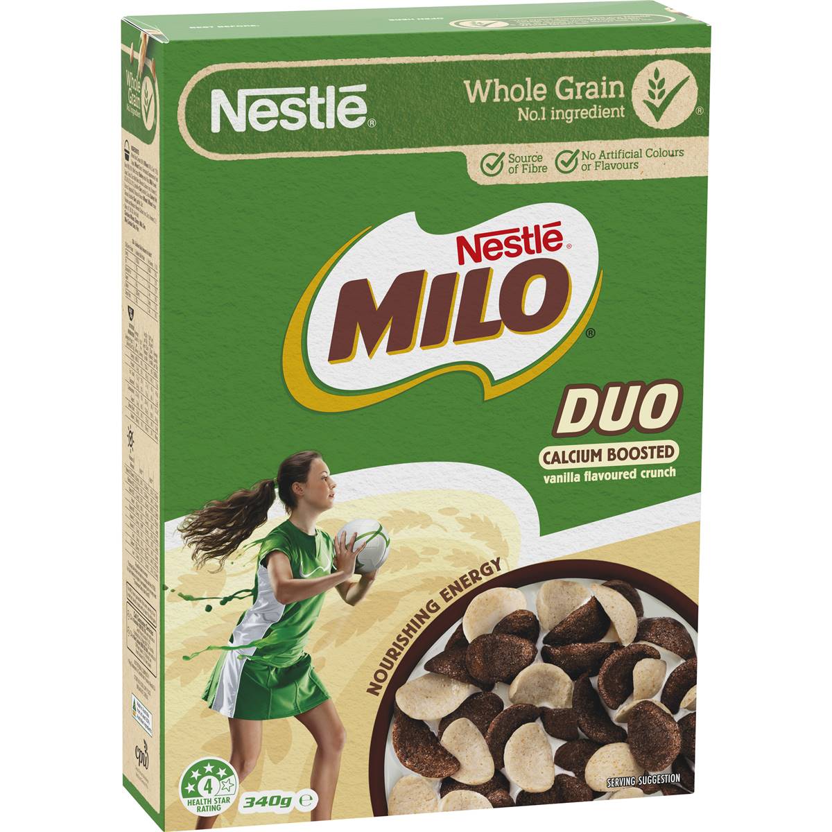 Nestle Milo Duo Breakfast Cereal 340g